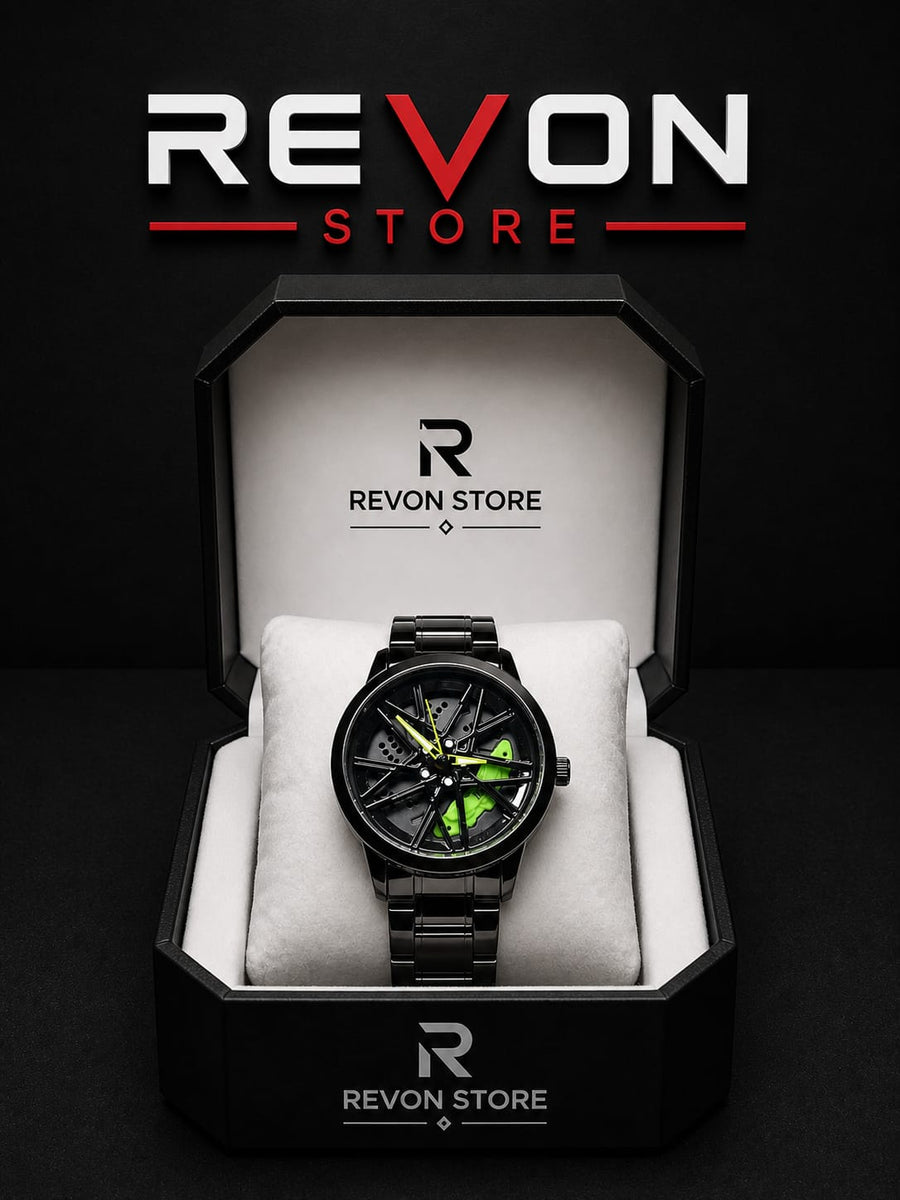 Men's Luxury Rotating Car Rim Watch