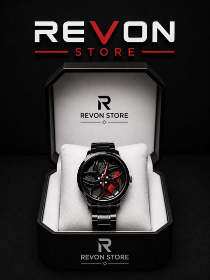 Men's Luxury Rotating Car Rim Watch