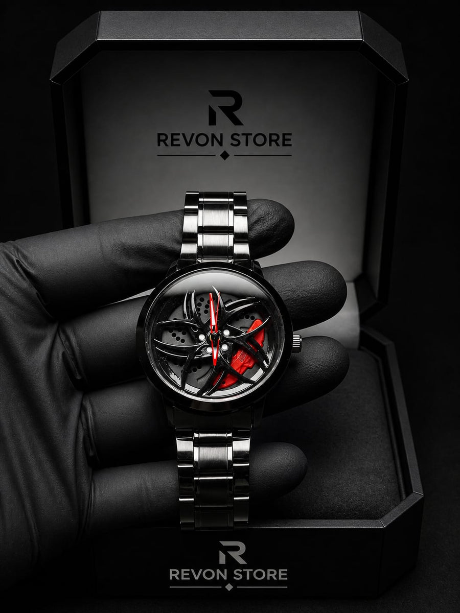 Men's Luxury Rotating Car Rim Watch