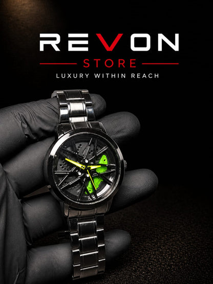 Men's Luxury Rotating Car Rim Watch