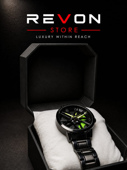 Men's Luxury Rotating Car Rim Watch